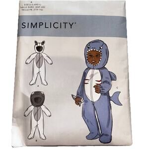 Simplicity S9159 Babies Animal Costumes Sewing Pattern XXS-L Halloween Theater